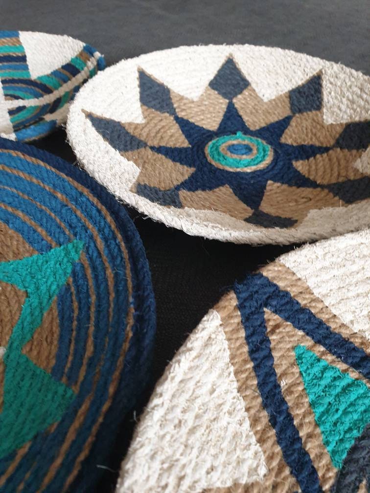 Mixed-Size Wicker Wall Baskets — Set of 8, alternate product view