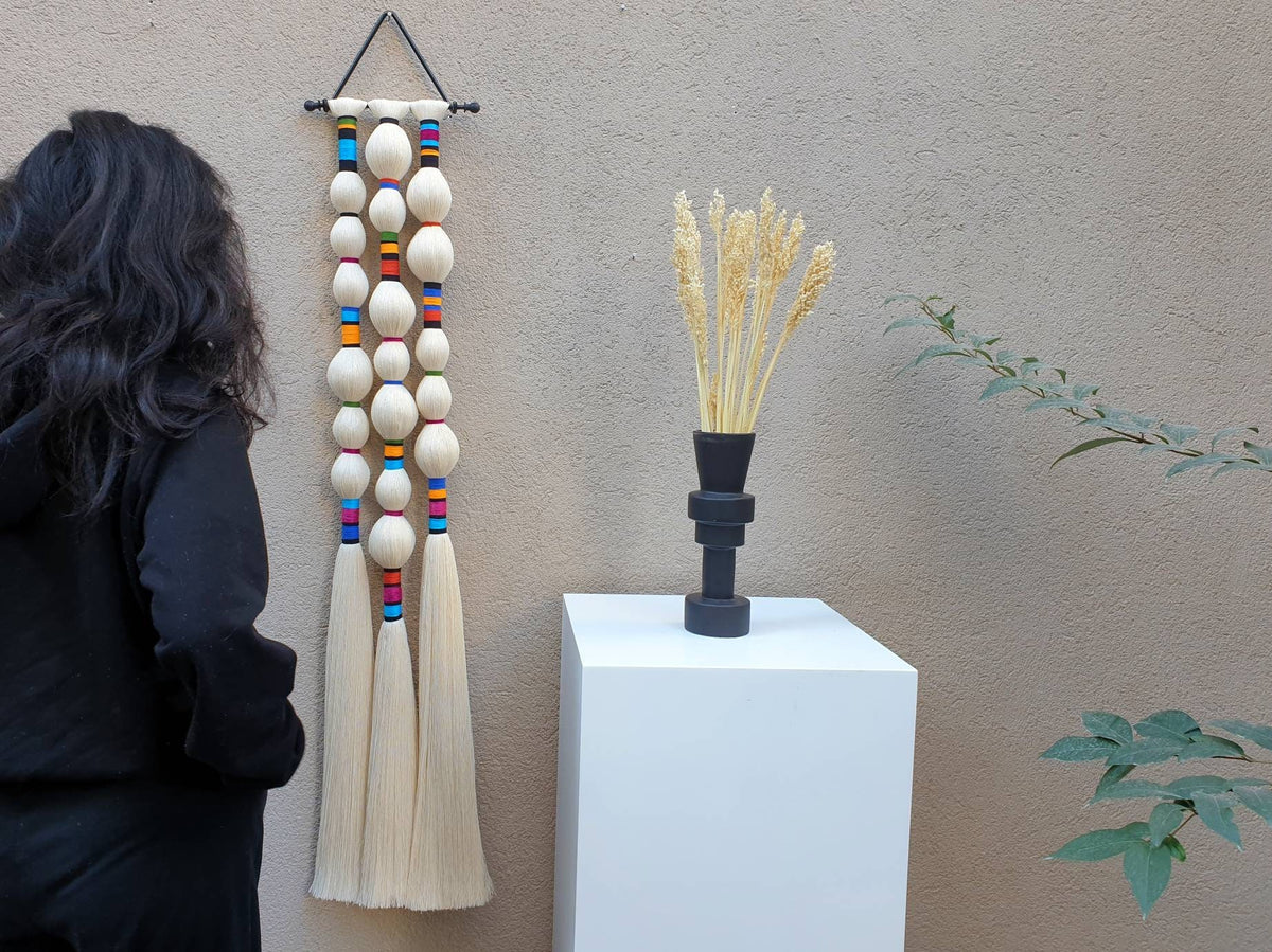 Color-Banded Cotton Wall Hanging — 20 × 125 cm by Sarmal Design