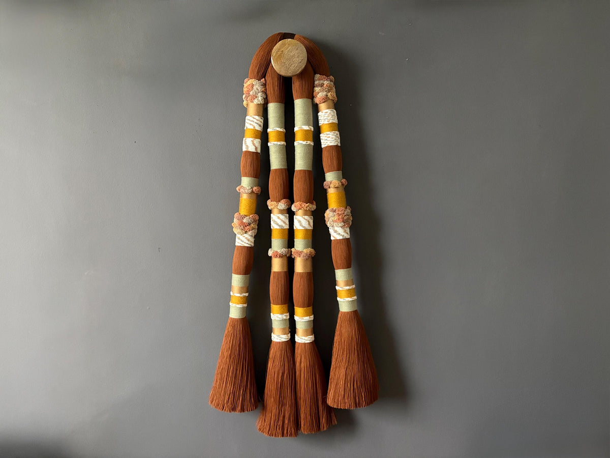 Additional view of Tall Rope-Knot Wall Art — 40 × 120 cm