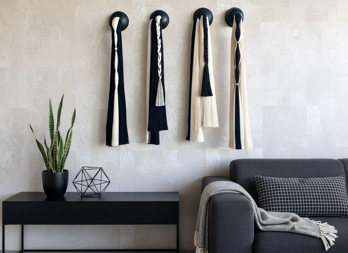 Cotton Wall Tapestries — Set of 4 by Sarmal Design