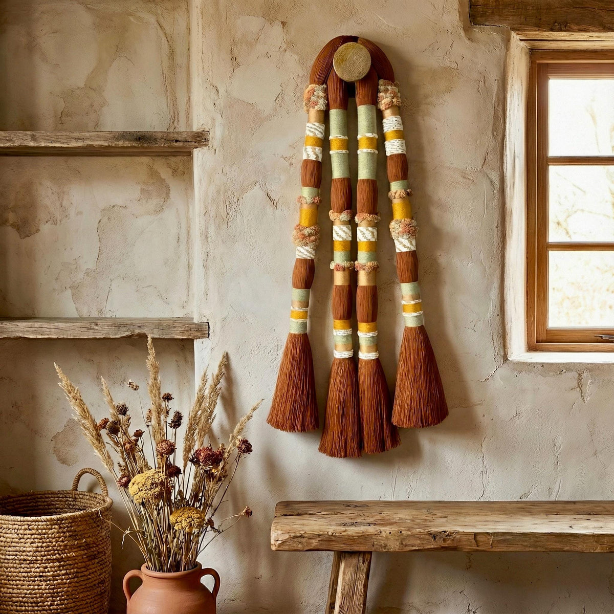 Tall Rope-Knot Wall Art — 40 × 120 cm by Sarmal Design